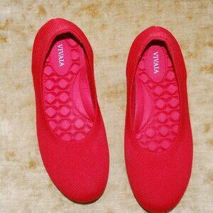 Vivaia Red Ballet Flats